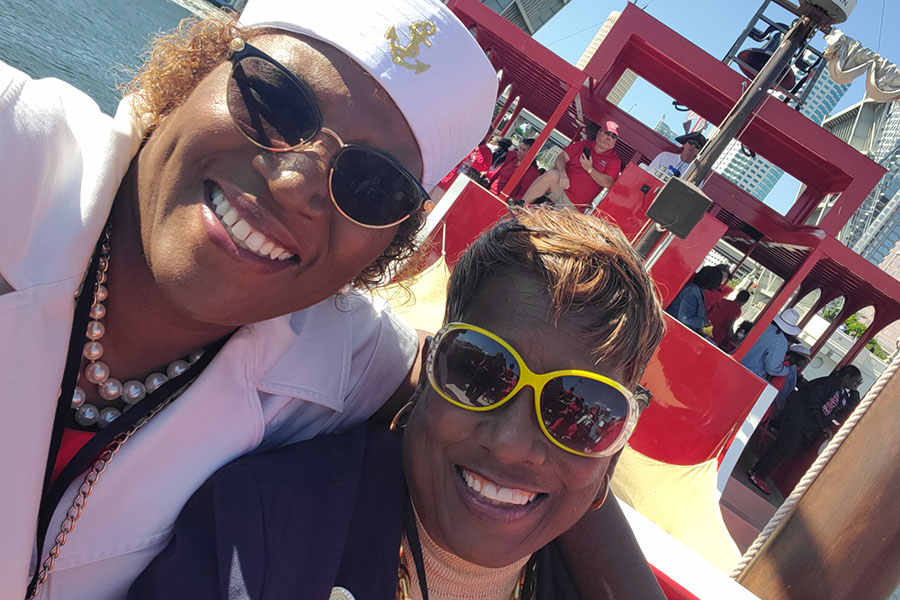 Soror Walker and Toni