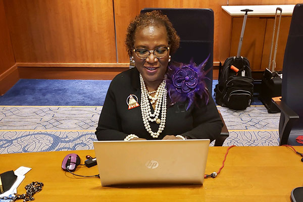 toni working